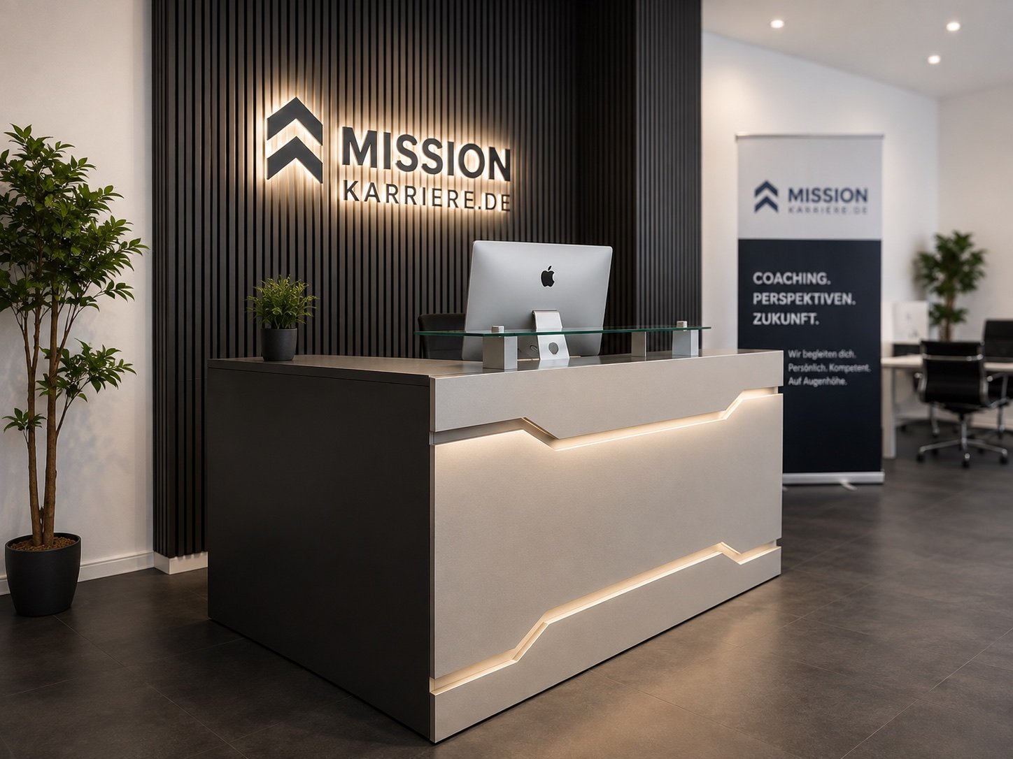 Empfangsbereich im Büro von Mission Karriere in Berlin-Moabit